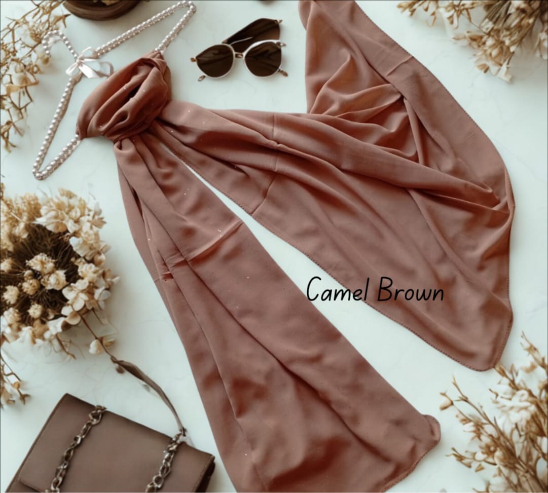 Light Shimmer Chiffon Scarf