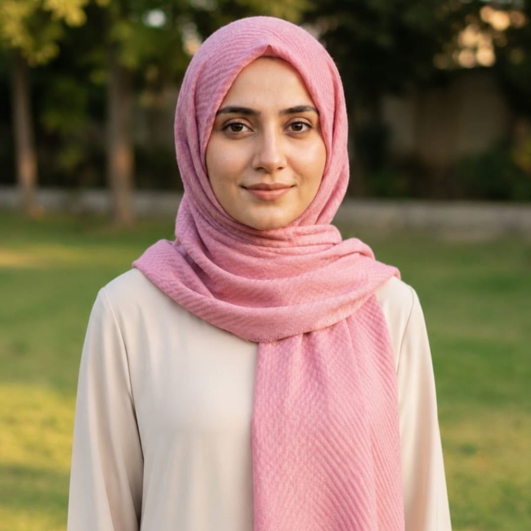 Premium Crinkle Lawn Soft Lightweight Summer Scarf –  Pink