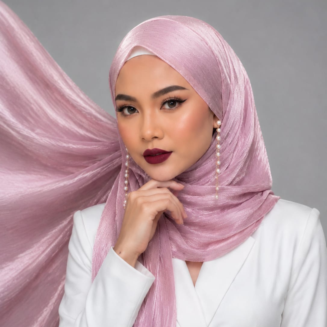 Luxury Silk Stole - Blush Pink